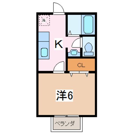 大庭駅 徒歩10分 2階の物件間取画像